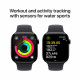 Viedpulkstenis Apple Watch Series 10 GPS 46mm Jet Black Aluminium Case with Black Sport Band - M/L