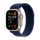 Viedpulkstenis Apple Watch Ultra 2 GPS + Cellular 49mm Natural Titanium Case with Blue Trail Loop - S/M