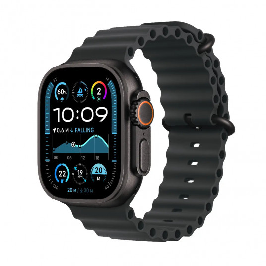 Viedpulkstenis Apple Watch Ultra 2 GPS + Cellular 49mm Black Titanium Case with Black Ocean Band