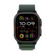 Viedpulkstenis Apple Watch Ultra 2 GPS + Cellular 49mm Black Titanium Case with Dark Green Alpine Loop - Medium