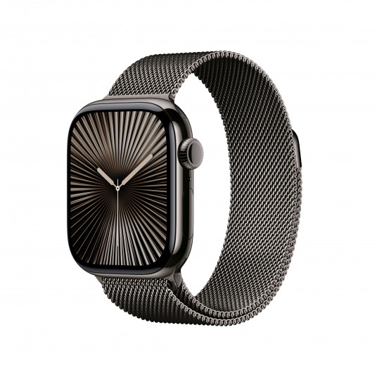 Viedpulkstenis Apple Watch Series 10 GPS + Cellular 42mm Slate Titanium Case with Slate Milanese Loop