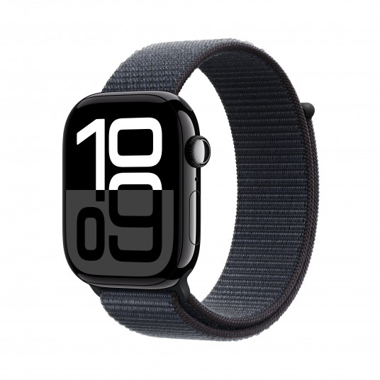 Viedpulkstenis Apple Watch Series 10 GPS + Cellular 46mm Jet Black Aluminium Case with Ink Sport Loop