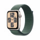 Viedpulkstenis Apple Watch SE GPS 40mm Starlight Aluminium Case with Lake Green Sport Loop