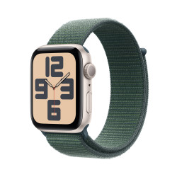 Viedpulkstenis Apple Watch SE GPS 40mm Starlight Aluminium Case with Lake Green Sport Loop