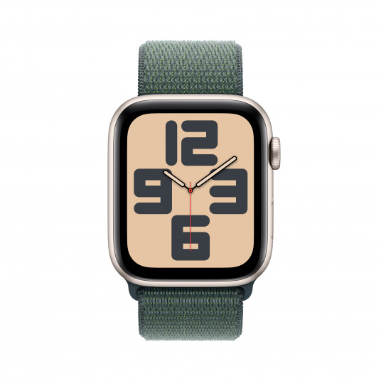 Viedpulkstenis Apple Watch SE GPS 40mm Starlight Aluminium Case with Lake Green Sport Loop