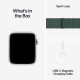 Viedpulkstenis Apple Watch SE GPS 44mm Starlight Aluminium Case with Lake Green Sport Loop