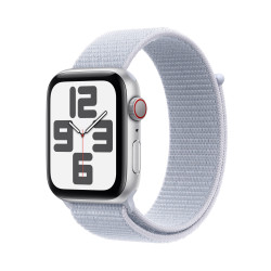 Viedpulkstenis Apple Watch SE GPS + Cellular 40mm Silver Aluminium Case with Blue Cloud Sport Loop