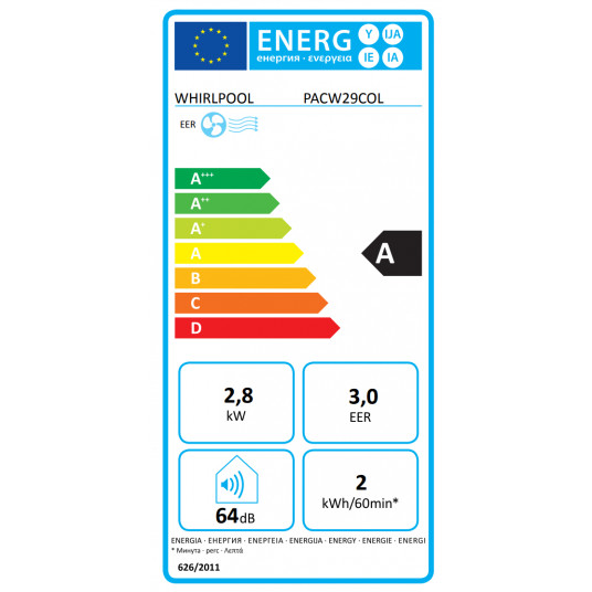 Mobilais kondicionieris Whirlpool PACW29COL