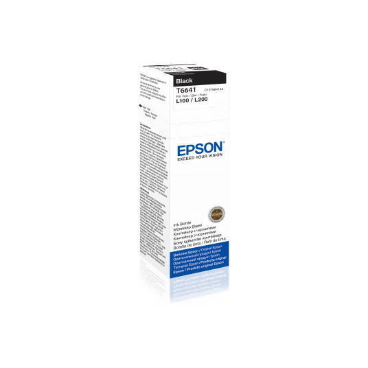 Epson T6641 Black tintes pudele 