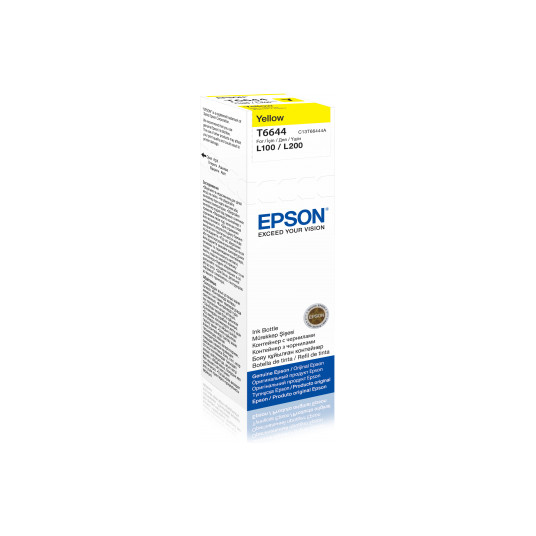 Epson T6644 Yellow tintes pudele 