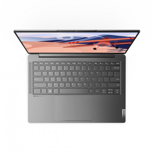 Klēpjdators Lenovo Yoga Slim 6 14IRH8 i5-13500H 14" WUXGA OLED 400nits spīduma 60Hz 16GB lodēta LPDDR5x 5200 SSD512 Intel Iris Xe Graphics Win11 Storm Grey