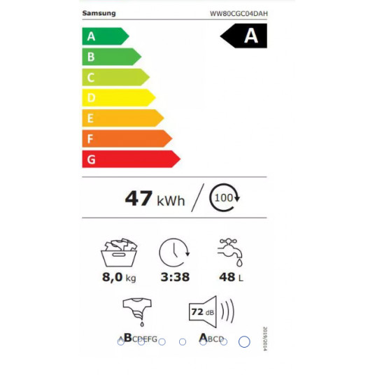 Veļas mašīna SAMSUNG WW80CGC04DAHLE