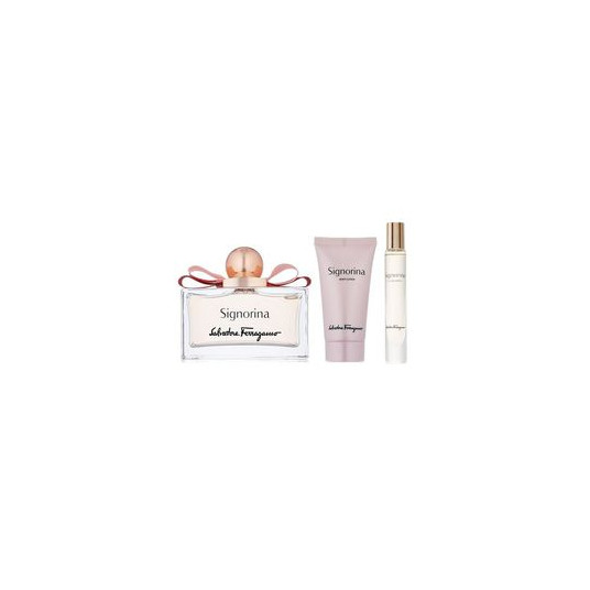 Salvatore Ferragamo   Signorina Set Eau De Parfum 100 Ml   Eau De Parfum 10 Ml   Lotion Points 50 Ml