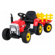 Elektriskais traktors ar Treiler BLOW, sarkans