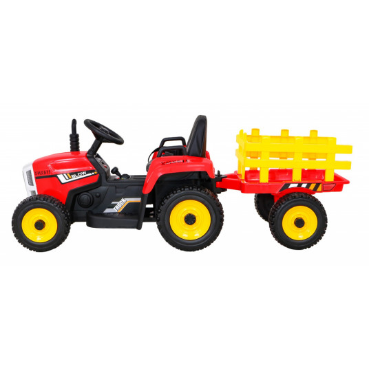 Elektriskais traktors ar Treiler BLOW, sarkans