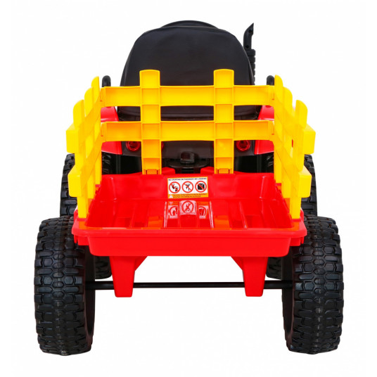 Elektriskais traktors ar Treiler BLOW, sarkans