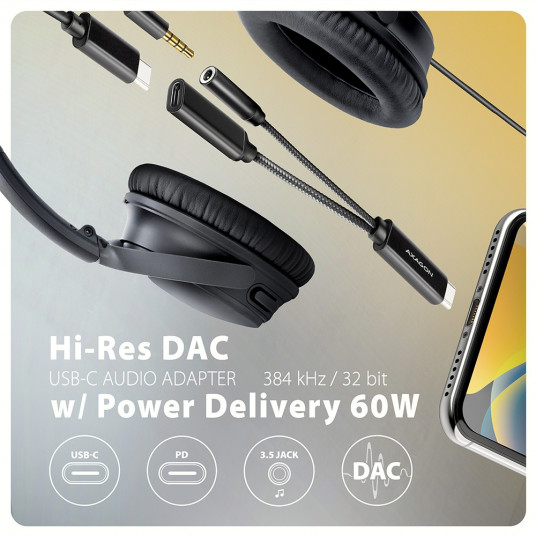 ADA-HCPD USB-C 32bit PD ārējais skaņas adapteris