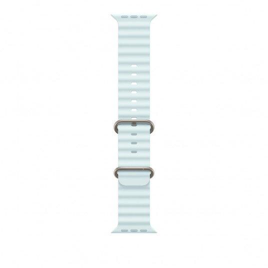 Siksniņa Apple Watch 49mm Ice Blue Ocean Band - Natural Titanium Finish