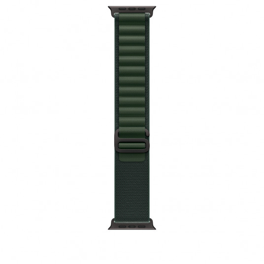 Siksniņa Apple Watch 49mm Dark Green Alpine Loop - Small - Black Titanium Finish