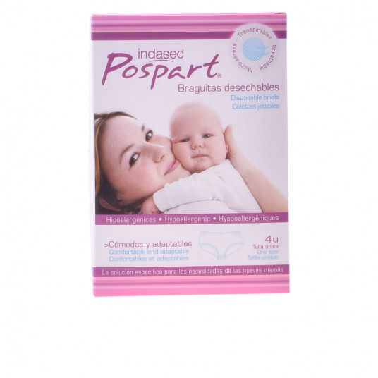 Naturalium Indasec Pospart Single Size Disposable Panties 4 Units