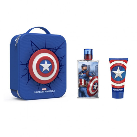 Marvel Captain America Eau De Toilette Spray 100ml Set 3 Pieces 2020