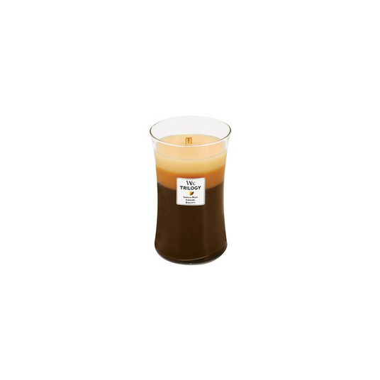 Woodwick Hourglass Medium Trilogy Scented Candle   Cafe Sweets