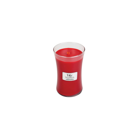 Woodwick Hourglass Medium Scented Candle   Crimson Berries