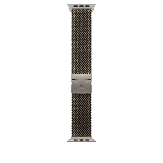 Siksniņa Apple Watch 49mm Natural Titanium Milanese Loop - Small