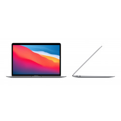 Apple MacBook Air Space Grey, 13.3 ", IPS, 2560 x 1600, Apple M1, 8 GB, SSD 512 GB, Apple M1 8-core GPU, Without ODD, macOS, 802.11ax, Bluetooth version 5.0, Keyboard language Russian, Keyboard backlit, Warranty 12 month(s), Battery warranty 12 month(s),