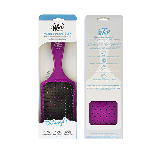 Wet Brush Paddle Detangler kartáč na vlasy Purple