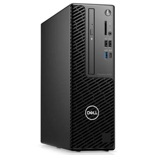 Dators|DELL|Precision|3460|Biznesa|SFF|CPU Core i7|i7-14700|2100 MHz|RAM 16GB|DDR5|5600 MHz|SSD 512GB|Grafiskā karte NVIDIA T1000|8GB|EST|Windows 11 Pro|Krāsa melna|Iekļautie aksesuāri Dell optiskā pele-MS116 - melna;Dell multimediju tastatūra-KB216 - mel