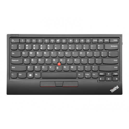 Lenovo ThinkPad TrackPoint Keyboard II | 4Y40X49493 | Tastatūra | 2,4 GHz, Bluetooth | LV | Tīra melna | Šķēres slēdzis | Bezvadu savienojums