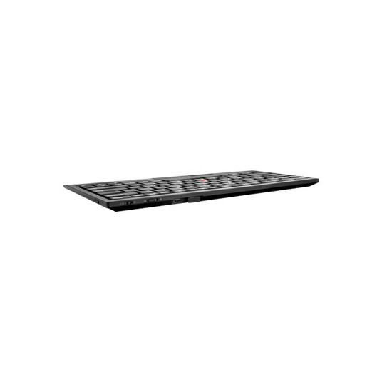 Lenovo ThinkPad TrackPoint Keyboard II | 4Y40X49493 | Tastatūra | 2,4 GHz, Bluetooth | LV | Tīra melna | Šķēres slēdzis | Bezvadu savienojums