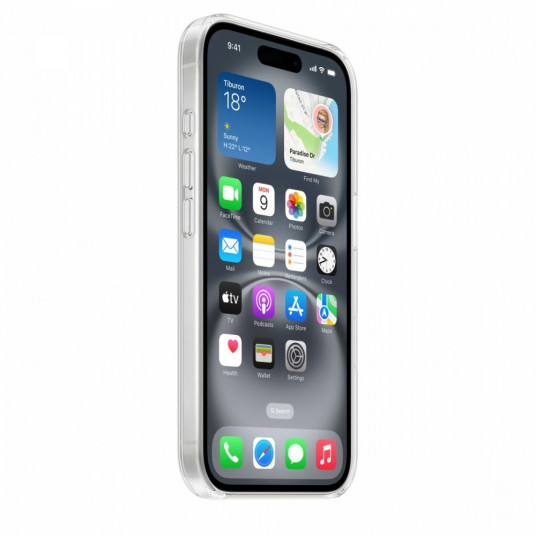 Silikona futrālis ar MagSafe priekš iPhone 16 Plus - melns