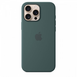 Silikona futrālis ar MagSafe magnētisko drošinātāju iPhone 16 Pro Max - Lake Green