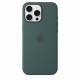 Silikona futrālis ar MagSafe magnētisko drošinātāju iPhone 16 Pro Max - Lake Green