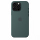 Silikona futrālis ar MagSafe magnētisko drošinātāju iPhone 16 Pro Max - Lake Green