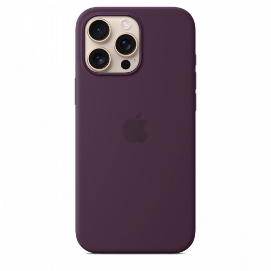 Silikona futrālis ar MagSafe priekš iPhone 16 Pro Max - Plūmju krāsā