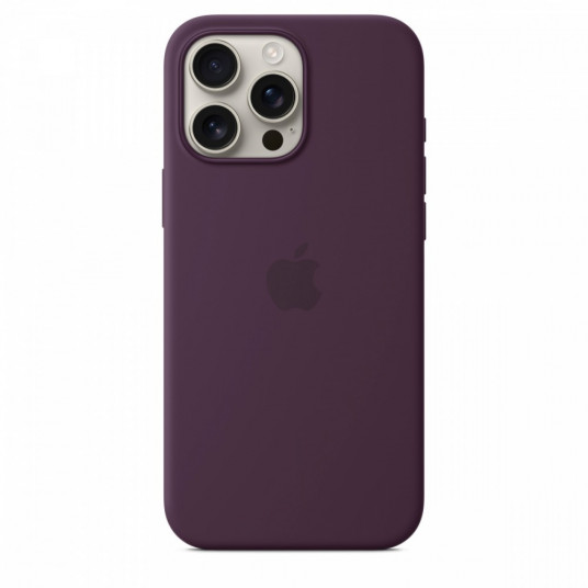 Silikona futrālis ar MagSafe priekš iPhone 16 Pro Max - Plūmju krāsā
