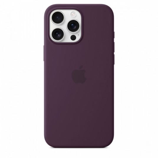 Silikona futrālis ar MagSafe priekš iPhone 16 Pro Max - Plūmju krāsā