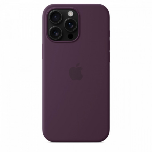 Silikona futrālis ar MagSafe priekš iPhone 16 Pro Max - Plūmju krāsā