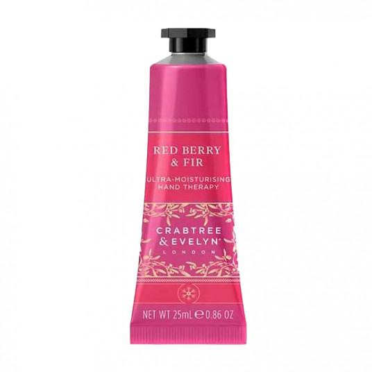 Crabtree & Evelyn, Red Berry & Fir, Ultra-Moisturising, Hand Cream, 25 g