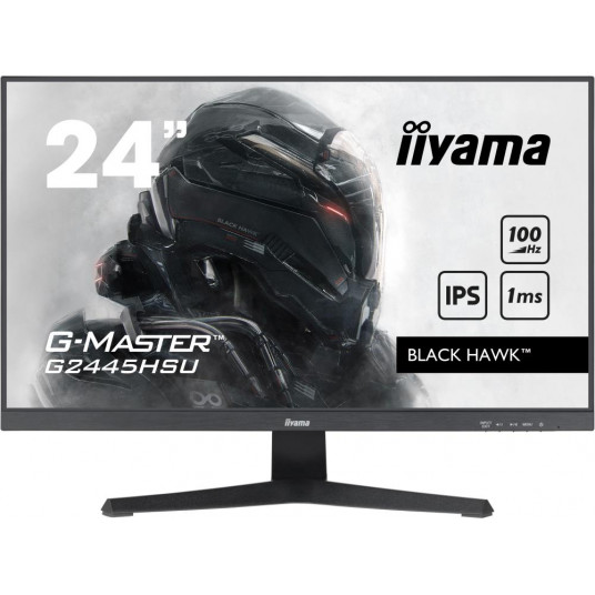 LCD monitors|IIYAMA|G2445HSU-B1|24"|Panelis IPS|1920x1080|16:9|16:9|100Hz|Matēts|1 ms|Gultņi|Nokrāsa melna|G2445HSU-B1