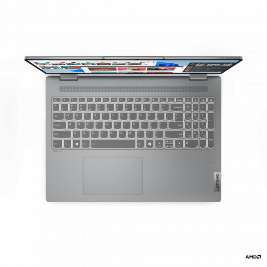 Portatīvais dators Lenovo IdeaPad 5 2-in-1 16AHP9, AI-Powered PC, Ryzen 5 8645HS, 16 2048x1280, Windows 11 Home, 16GB, 512GB SSD, Luna Grey, AMD Radeon 760M, 83DS004RLT