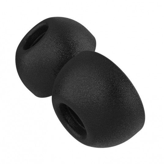 Fixed Plugs Pro, 2 komplekti, S izmērs | Spraudņi | Apple | Airpods Pro/Pro 2 | Putas | Melna
