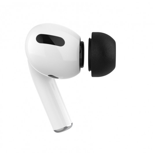 Fixed Plugs Pro, 2 komplekti, S izmērs | Spraudņi | Apple | Airpods Pro/Pro 2 | Putas | Melna