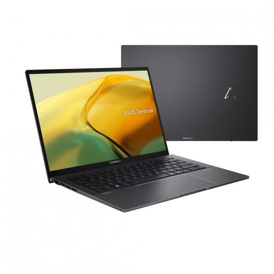 Klēpjdators ASUS Zenbook 14 UM3402YA-KP373W, 14", Ryzen 5, 16GB RAM, 512 SSD, AMD Radeon Graphics, Windows 11, Jade Black, 90NB0W95-M00N20