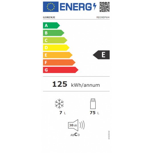 Ledusskapis GORENJE RB39EPW4