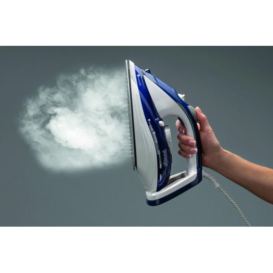 Gorenje Steam Iron SIH2600BLC Steam Iron, 2600 W, Water tank capacity 350 ml, Continuous steam 30 g/min, zils/balts