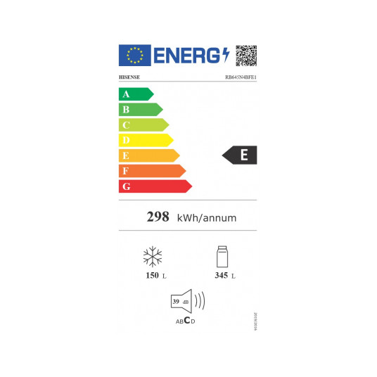 Ledusskapis HISENSE RB645N4BFE1 + papildus atlaidi